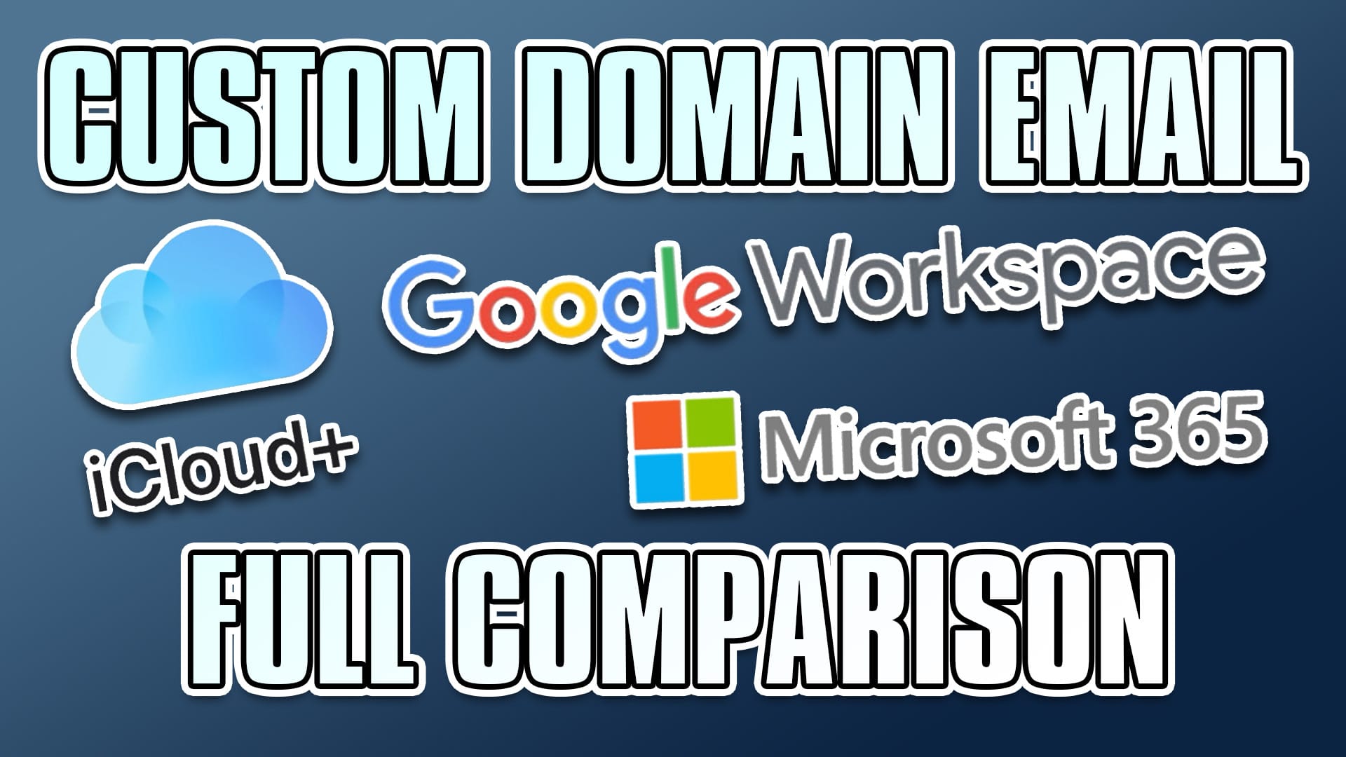 Apple vs Google vs Microsoft for custom domain email